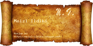 Meizl Ildikó névjegykártya